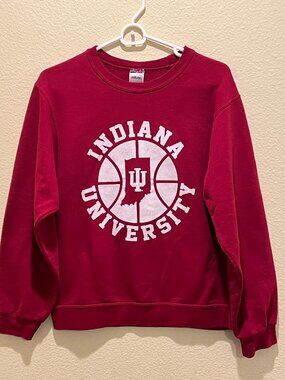 Indiana University IU Hoosiers NCAA Crewneck Sweatshirt Mens Size S